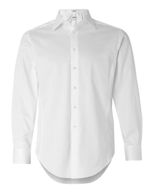 Calvin Klein Slim Fit Cotton Stretch Shirt,  White, Large