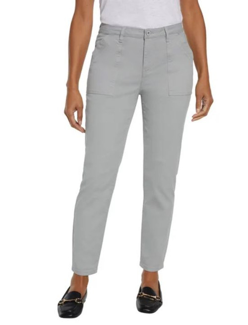Banana Republic Women's High Rise Twill Pant, Gray, 8