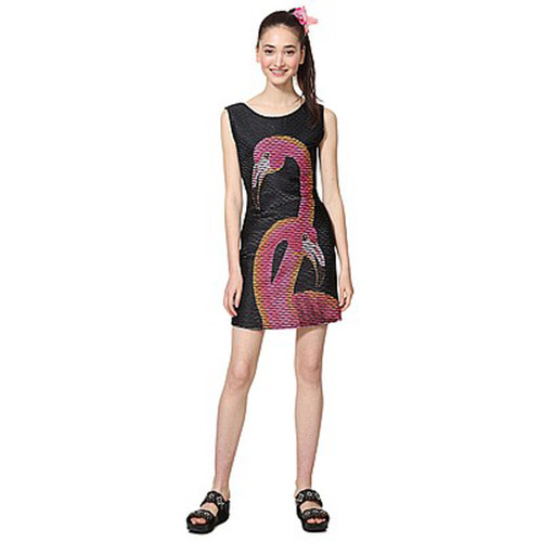 Desigual Women's Flamingo Dress, Rosa Carnal, Medium