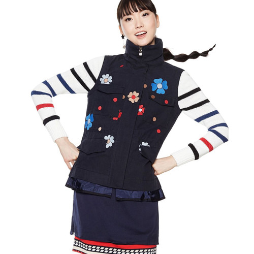 Desigual Women's 2 in 1 Coat �Karen�, Blue, 38