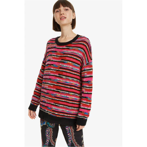 Desigual Women's Nelly Golden Poppy Sweater, Multi, M