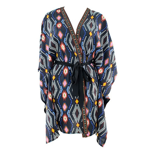 Desigual Women's Shama Swimwear Cover-Up, Black Multi, Medium