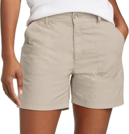 Eddie Bauer Women's Adventurer Stretch Ripstop Shorts, Tan, 10