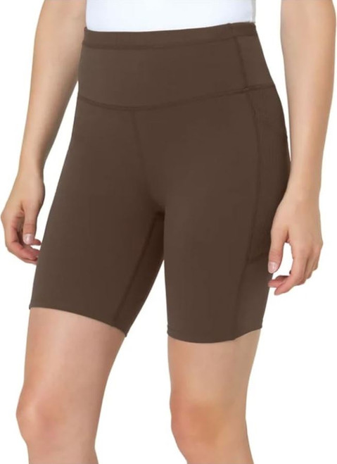 Mondetta World Outfitter Women's Active Bike Short, Brown, Large