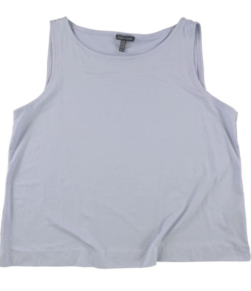 Eileen Fisher Women's Solid Tank Top, Light Blue, Large