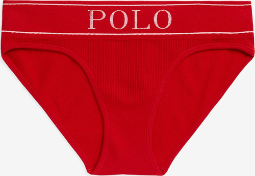 Polo Ralph Lauren Logo Seamless High-Rise Brief, Haute Red, X-Small