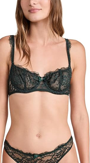 Journelle Women's Isabel Balconette Bra, Emerald, 36C