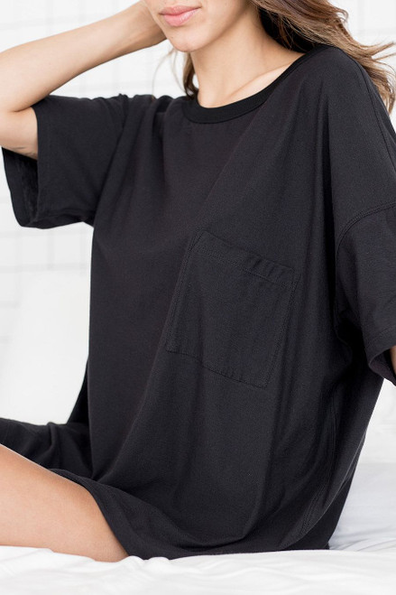Lunya Women's Cool Every Body Tee, Black, XX-Small