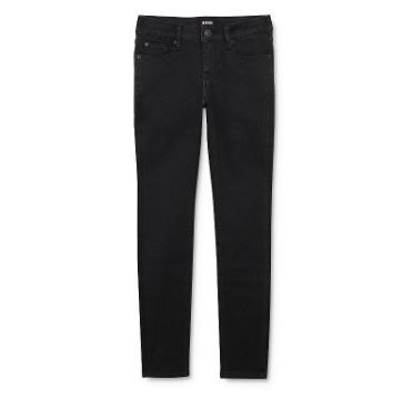 Hudson Girls' Christa Super Stretch Skinny Jeans, Black, 8