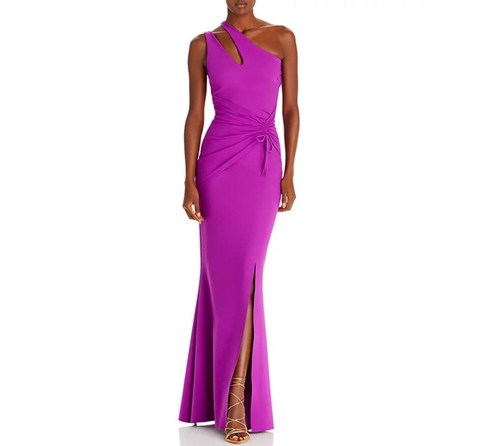 Chiara Boni La Petite Robe Costanza One Shoulder, Mermaid Gown, Magenta, 16
