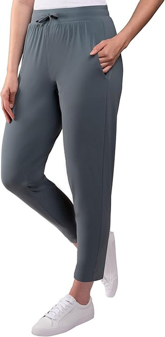 KIRKLAND Signature Women's Quick-Dry High Rise Active Pants, Blue, XX-Large