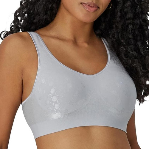 Bali Women's Full Coverage Comfort Revolution Wireless Bra, Crystal Grey, X-Large