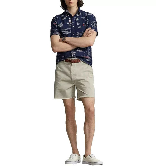 Polo By Ralph Lauren Men's The Burroughs Chino, Vintage Relaxed Fit, Khaki, 34