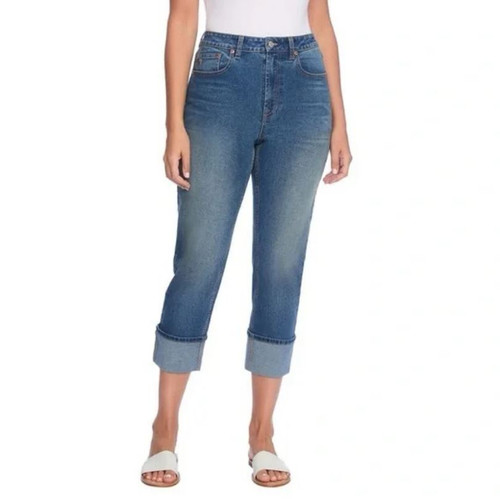 FRYE Since 1863 Women's Cuffed Crop Jean, Amari Wash, 12