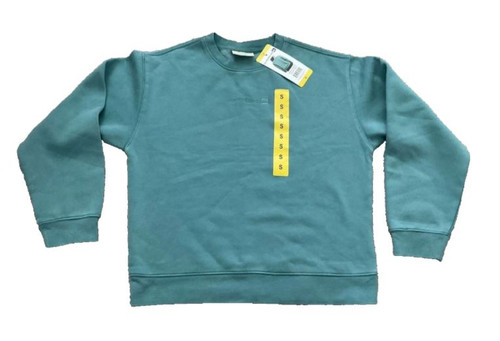 Quicksilver Women Boyfriend Crewneck Sweatshirt, Blue, Large