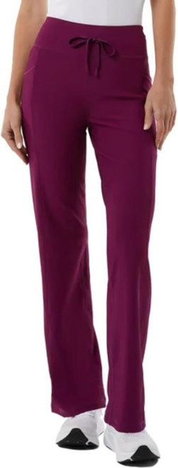 32 Degrees Wide Leg Pants Woman Ribbed Semi Flare Yoga Pants, Purple, Small