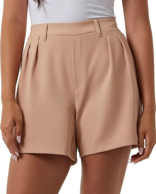 32 Degrees Women's Pleated Pull On Short, Orange, Small