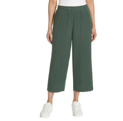 Jessica Simpson Women's Gauze Ankle Pants, Green, X-Large