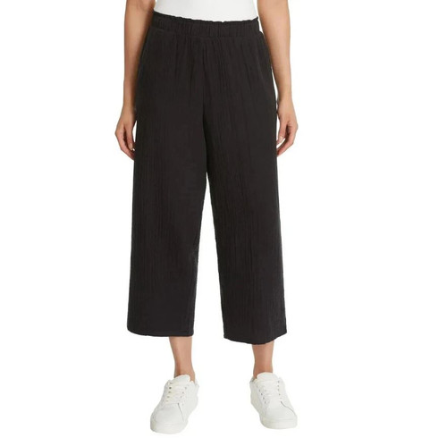 Jessica Simpson Women's Gauze Ankle Pants, Black, Small