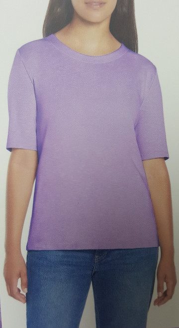 Orvis Women's Scoop Neck, Short Sleeve, Purple, X-Small