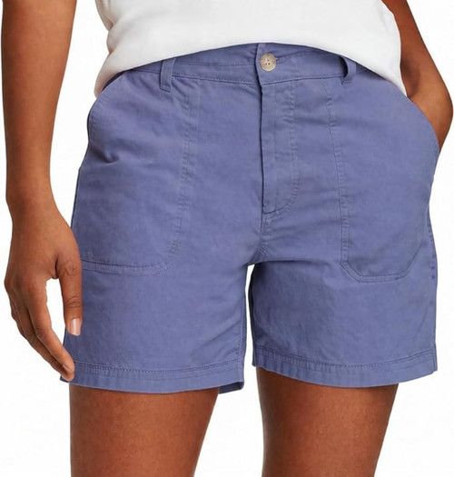 Eddie Bauer Women's Adventurer Stretch Ripstop Shorts, Blue, 12