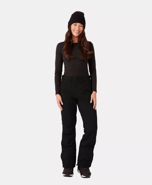 ROXY Women's Snow Pants, Adjustable waist, Black, Small