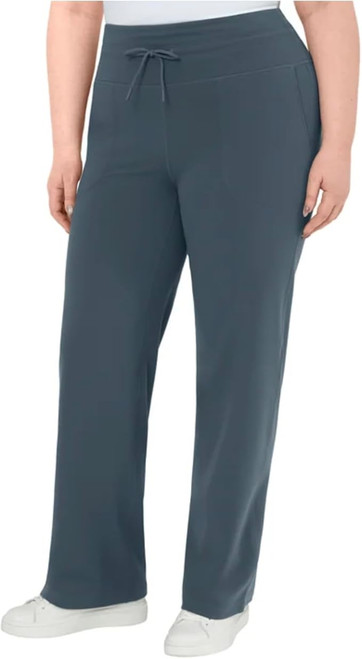 Mondetta Women's Stretch High Rise Straight Leg Active Pant, Gray, X-Large