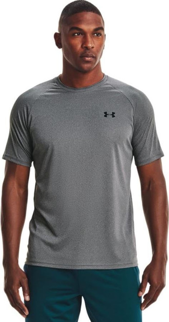 Under Armour Men's Velocity 2.0 Short Sleeve T-Shirt, Pitch Gray Light Heather, 3X-Large
