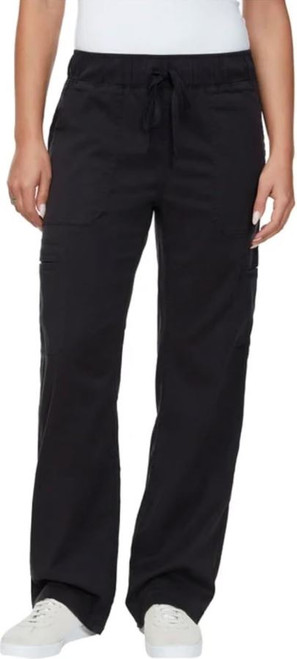 Buffalo David Bitton Women's Tencel Pull On Cargo Pant, Black, X-Large