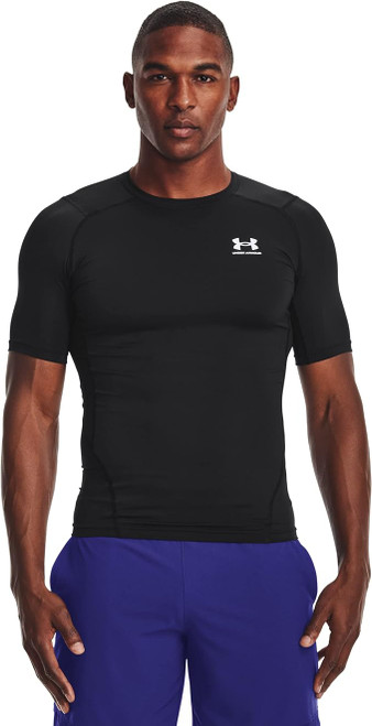 Under Armour Compression Short-Sleeve T-Shirt, Black, 2X-Large