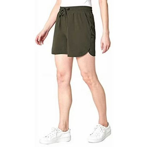 Mondetta Women's Stretch Woven Short, Brunt Olive, Large