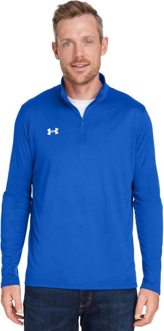 Under Armour Men's Team Tech 1/4 Zip Loose Long Sleeve Shirt, Royal Blue, X-Large