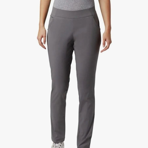Columbia Women's Omni Shade Straight Leg Pull on Pant, City Grey, X-Small