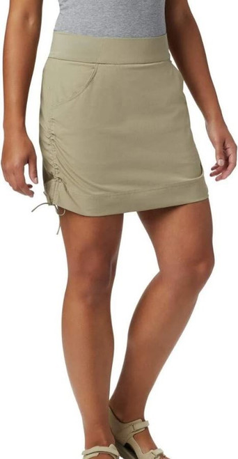 Columbia Women's Ruched Seams Skort, Tusk, Medium
