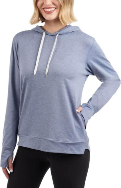 KIRKLAND Signature Women's Lightweight Pullover Hoodie, Blue, X-Large