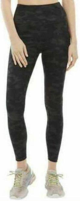 Danskin Women's Super Soft 7/8 Legging, Black Camo Print, X-Large