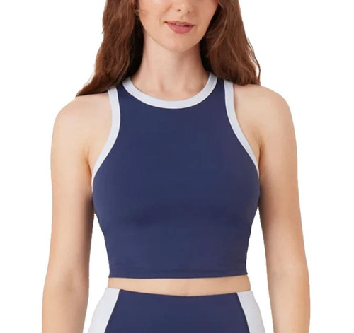 Hurley Women's Active Tank, Built In Shelf Bra, Navy, X-Large