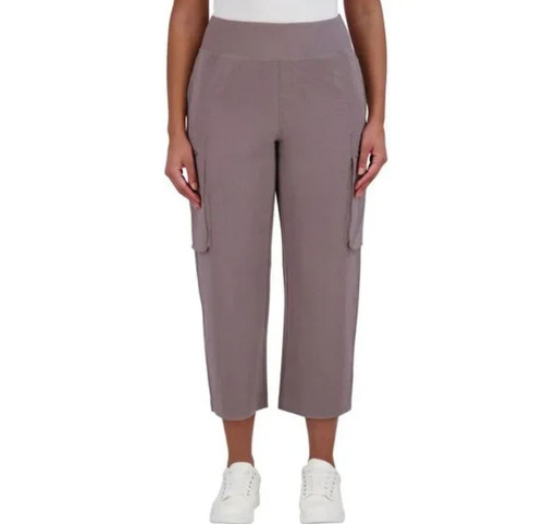 SAGE Collective Women's Cargo Pant, Gray, Medium