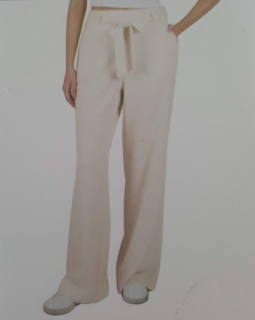 Sound Style Women's Linen Pants, Wide Leg, Tan, 2X-Large