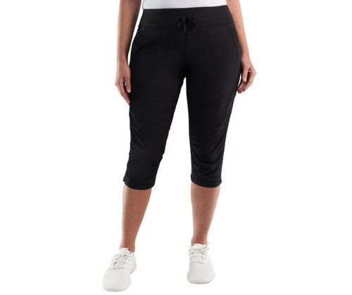Kirkland Signature Women's Active Capri Sport Pour Femme, Black, Medium