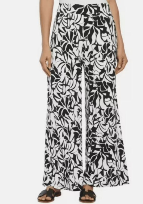 Three Dots Women's Wide Leg Pull On Pants, Print, X-Small