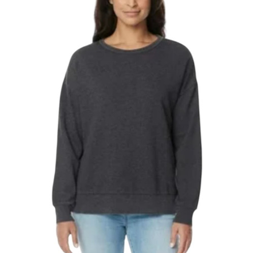 Buffalo David Bitton Soft Cotton Blend French Terry Sweatshirt, Black, X-Large