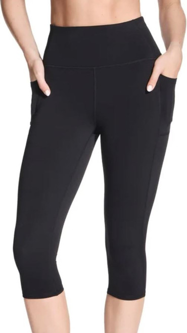Skechers Gowalk Women's Active Stretch Moisture Wicking Capri Legging Pant, Black, Small