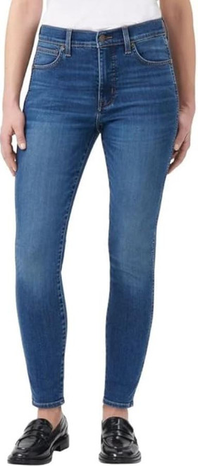 Kirkland Signature Women's Totally Shaping Comfort Stretch High-Rise Super Skinny Jeans, Blue, 6