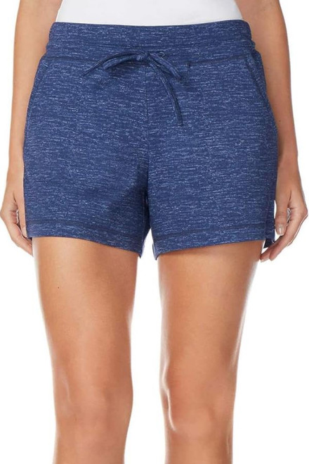 32 Degrees Cool Women's Knit Short, Blue Space Dye, Large