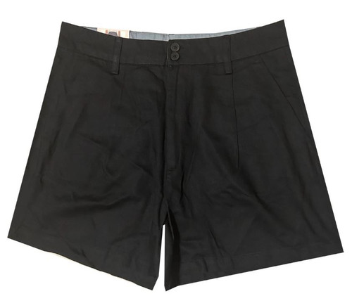 Jachs Girlfriend Women's High Waist Pleated Shorts, Black, 12