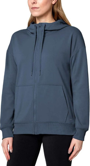 Mondetta Women's Performance Full Zip Hoodie, China Blue, X-Large