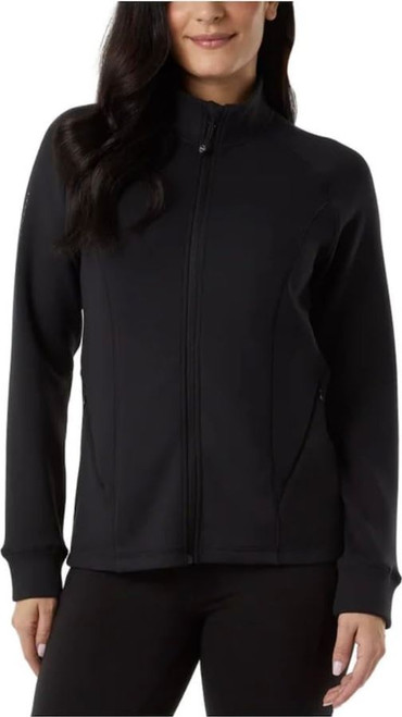 32 Degrees Heat Women's Full Zip Active Tech Jacket, Black, X-Small
