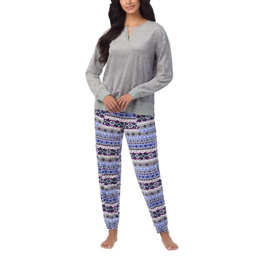 Nautica Women's 2-piece Pajama Set, Gray, 2X-Large