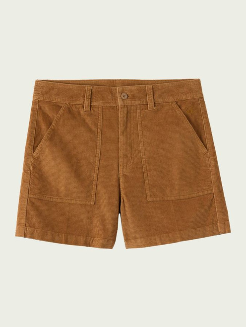 HANG TEN Women's Corduroy Short with Pockets, Brown, 6